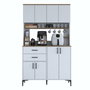 Hanah Home Armario Multiusos Blanco y Nogal